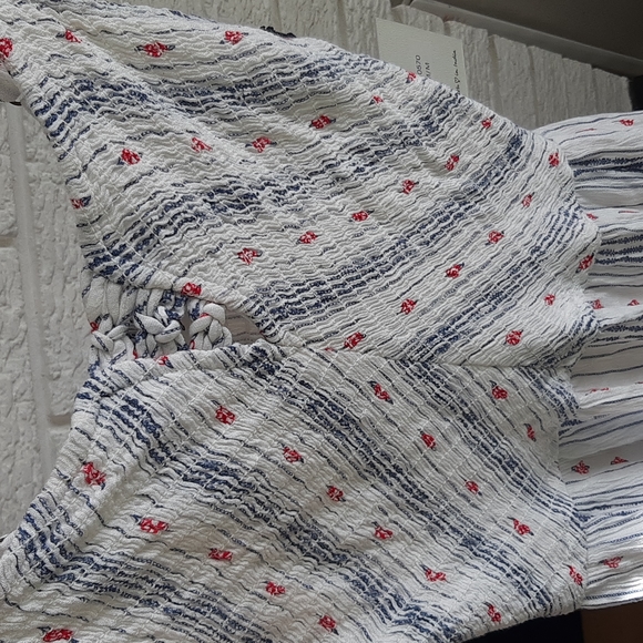 Women's NWT Japna White Maxi Dress Size M/S Milkmaid Feminine Resort Summer - Picture 4 of 15